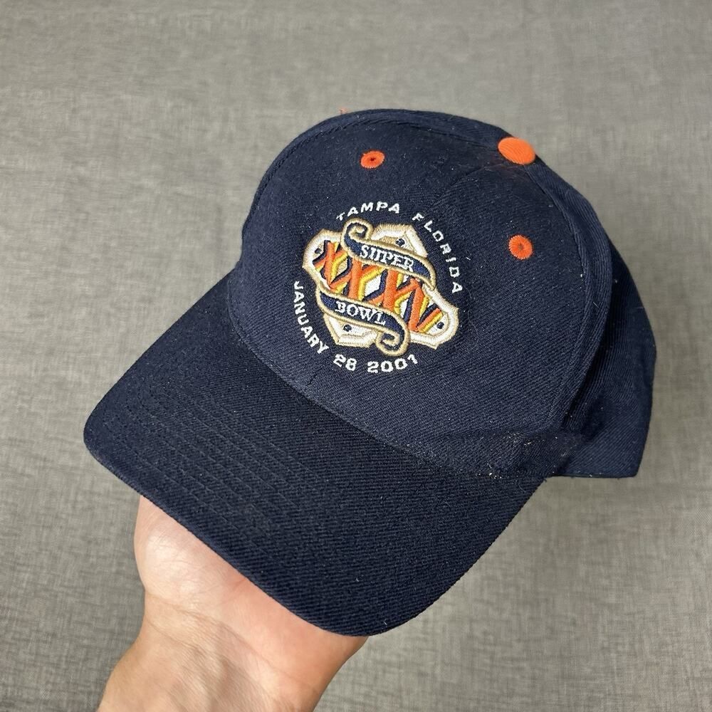 NFL SUPER BOWL XXXV Tampa Florida 2001 PUMA Brand Baseball Cap Hat Adj. Mens